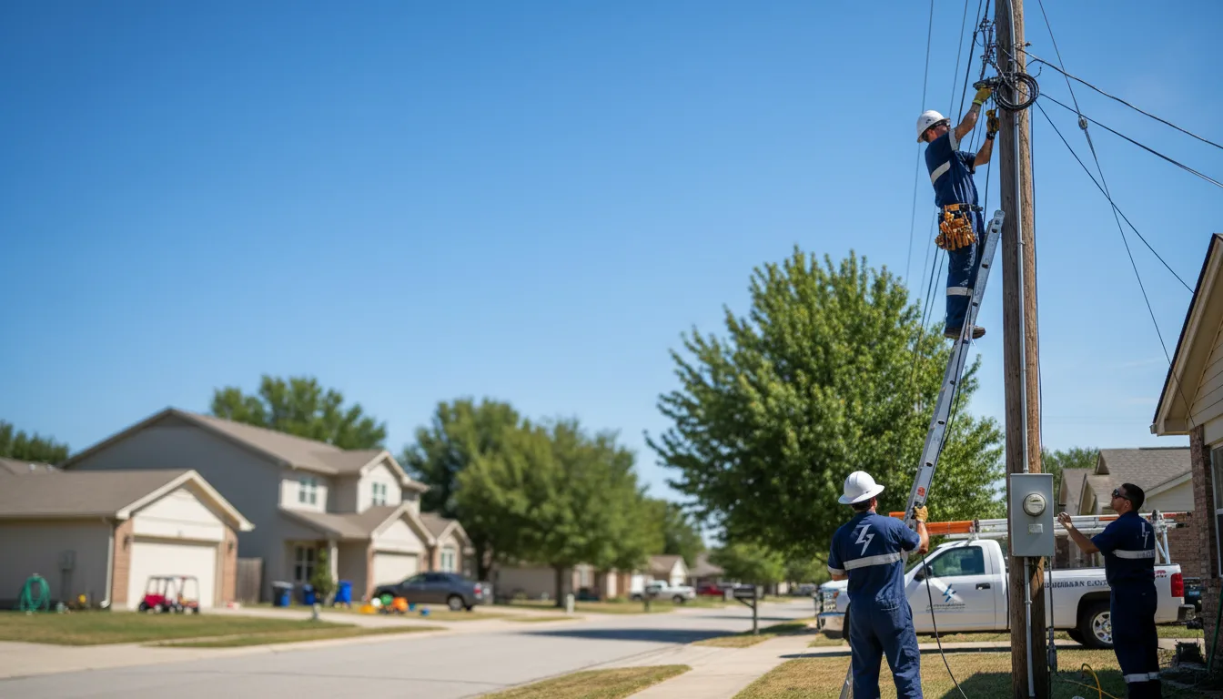Residential electrician providing installation services in Potwin, KS